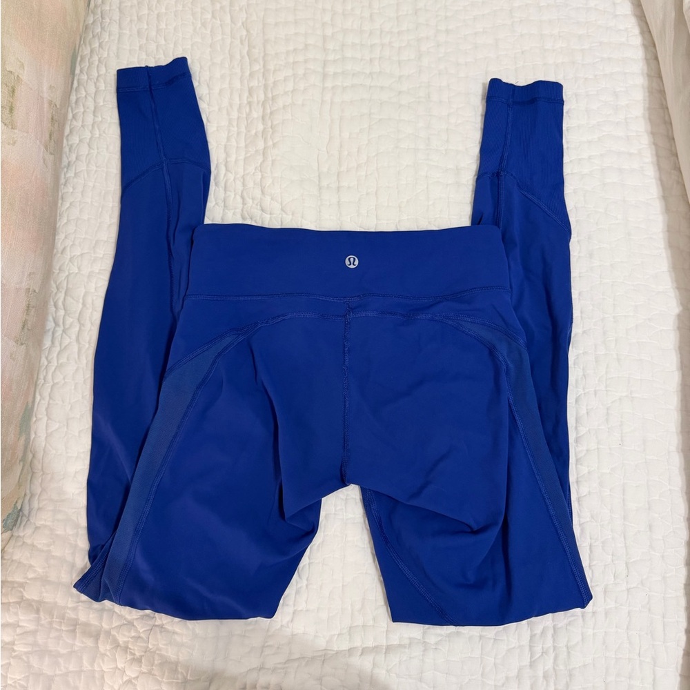 Lululemon Blue Leggings, 28” size 4